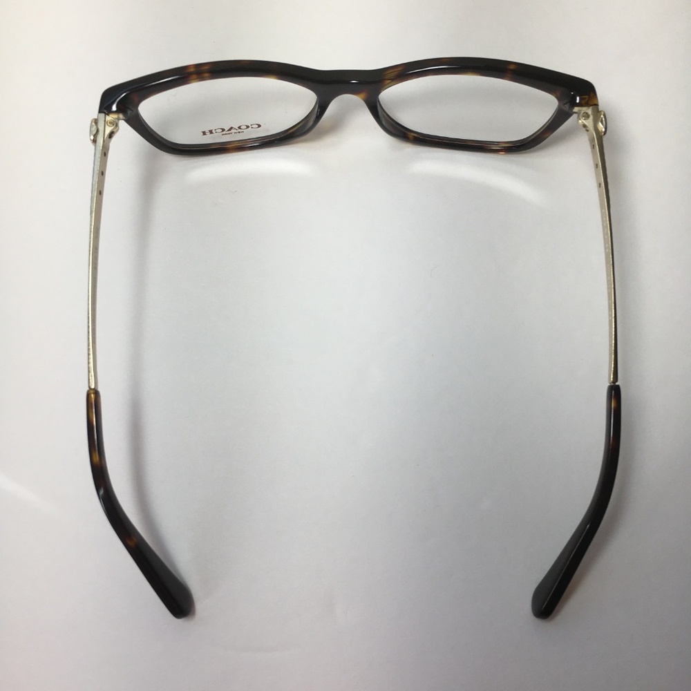 Coach Rectangular Brown Tortoise Eyeglasses NWOT - Picture 7 of 8